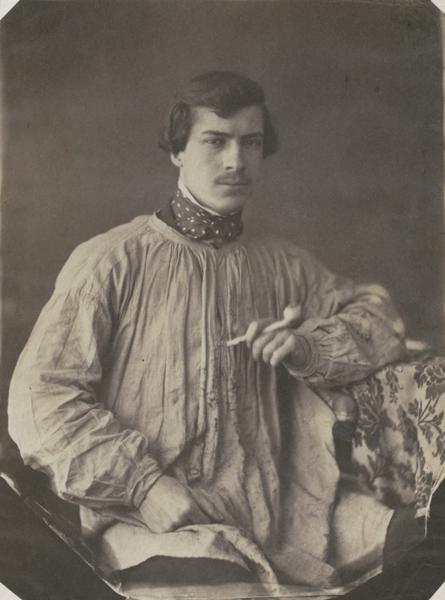 Artist (or Assistant) with Pipe