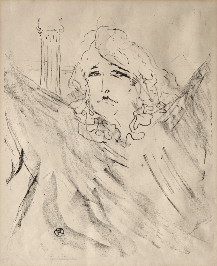 Henri de Toulouse-Lautrec — Portraits of Actors and Actresses: Thirteen Lithographs: Sarah Bernhardt