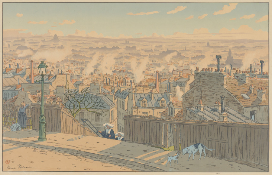 Henri Rivière — Parisian Landscapes: Paris seen from Montmartre