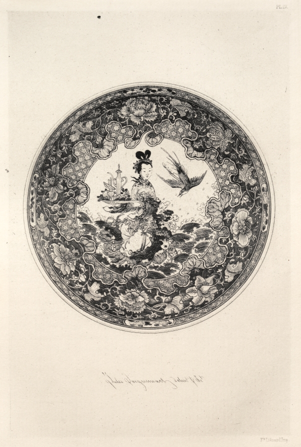 Jules Jacquemart — History of the Ceramic Art: A Descriptive and Philosophical Study of the Pottery of All Ages and All Nations: Asia Minor: Faience- Votice Lamp from a Mosque, XVth Century (Plate V)