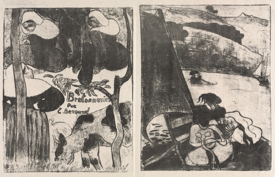 Les Bretonneries: Title Page (Page de Titre) and The Return from the Pilgrimage (Le Retour du Pardon)