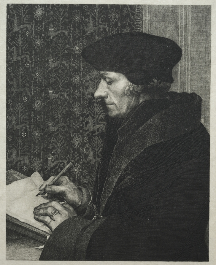 Félix Bracquemond — Erasmus, after Holbein