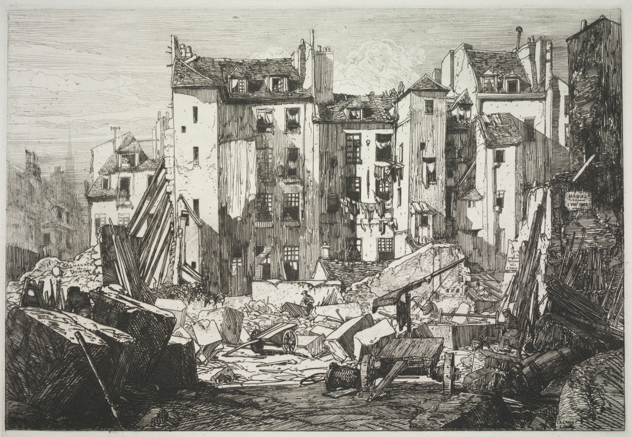Maxime Lalanne — Demolition for the Openning of the Rue des Écoles