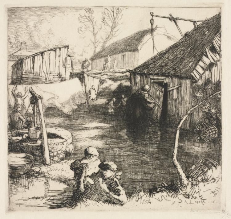 Auguste Louis Lepère — Fishermen's Quarters (Saint-Jean-de-Monts)