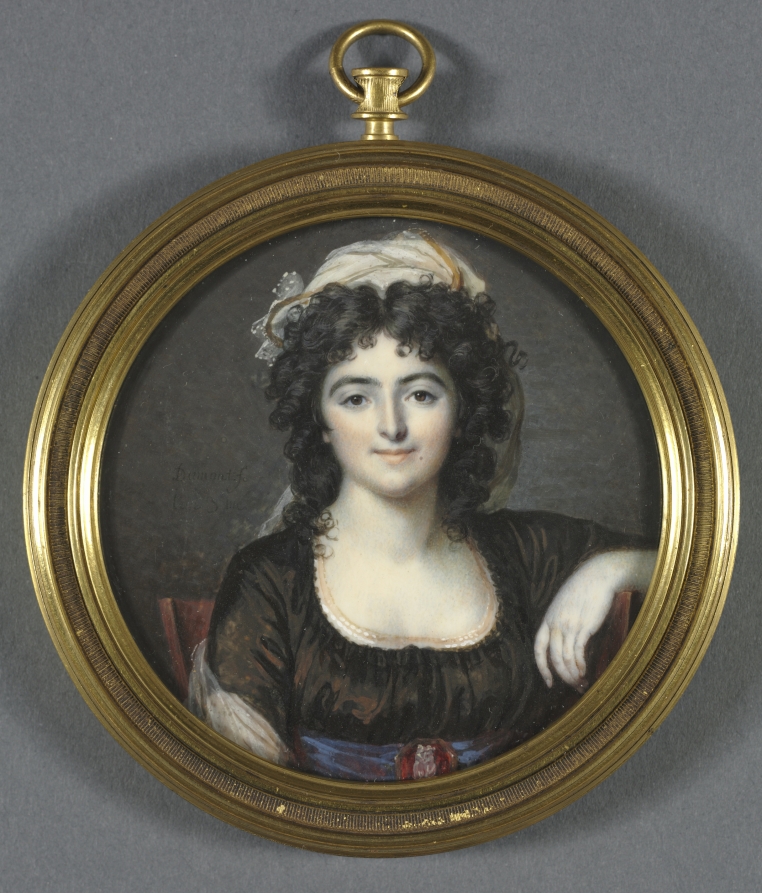 Portrait of a Woman in a Brown Dress