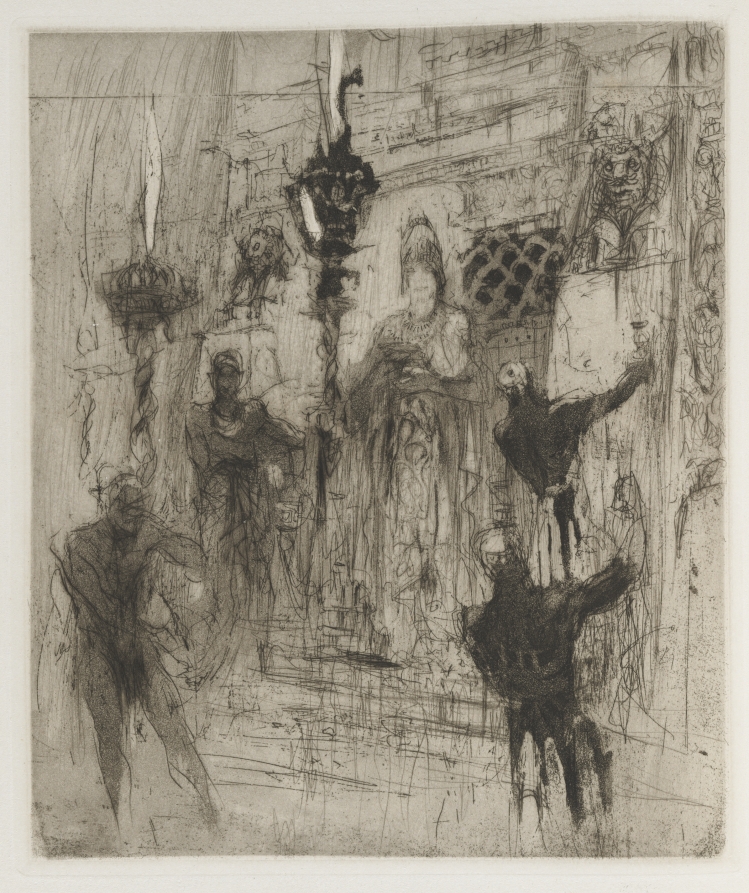 Herodias: Frontispiece, Herodias appeared, coiffed in an Assyrian mitre to which a chin strap was attached to the front