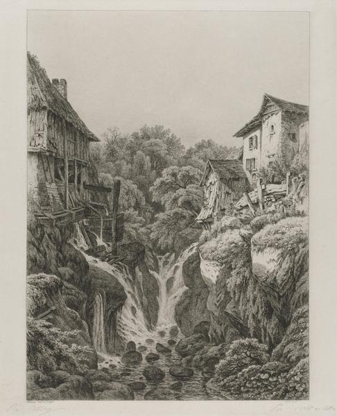 The Mill and Waterfall of Grésy near Aix-les-Bains 