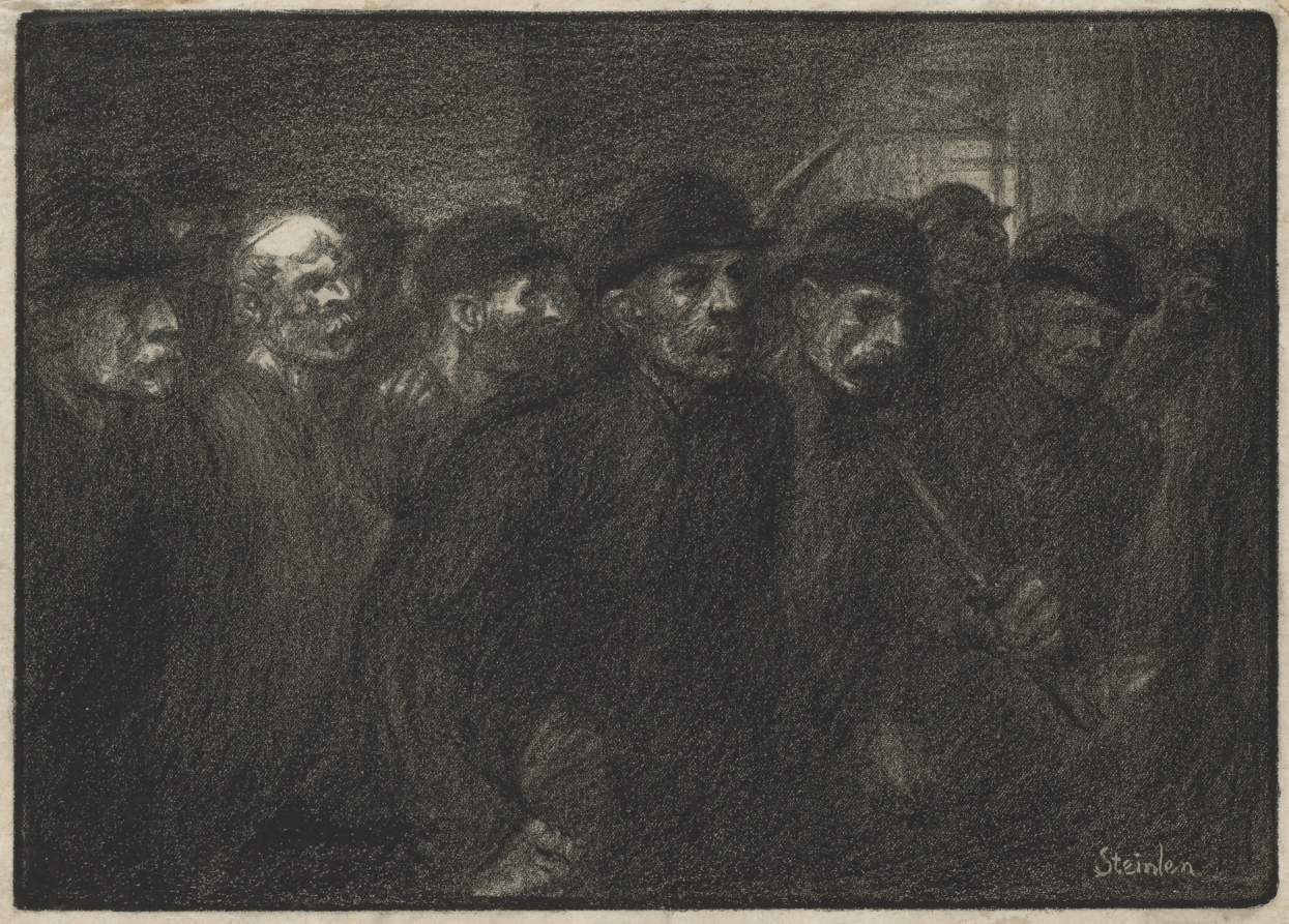 Théophile Alexandre Steinlen — Ouvriers Sortant de L'Usine