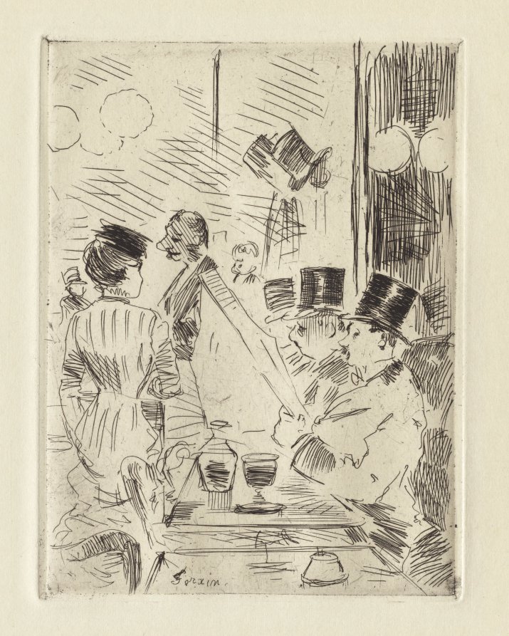 Jean Louis Forain — The Café of the New Athens 
