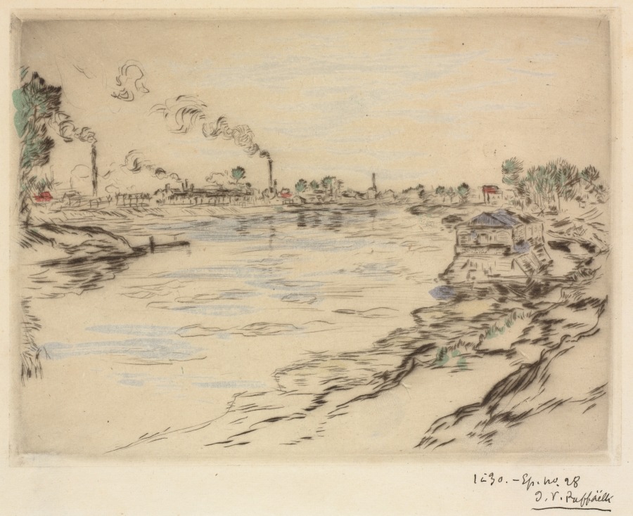 Jean-François Raffaëlli — La Seine, à Asnières