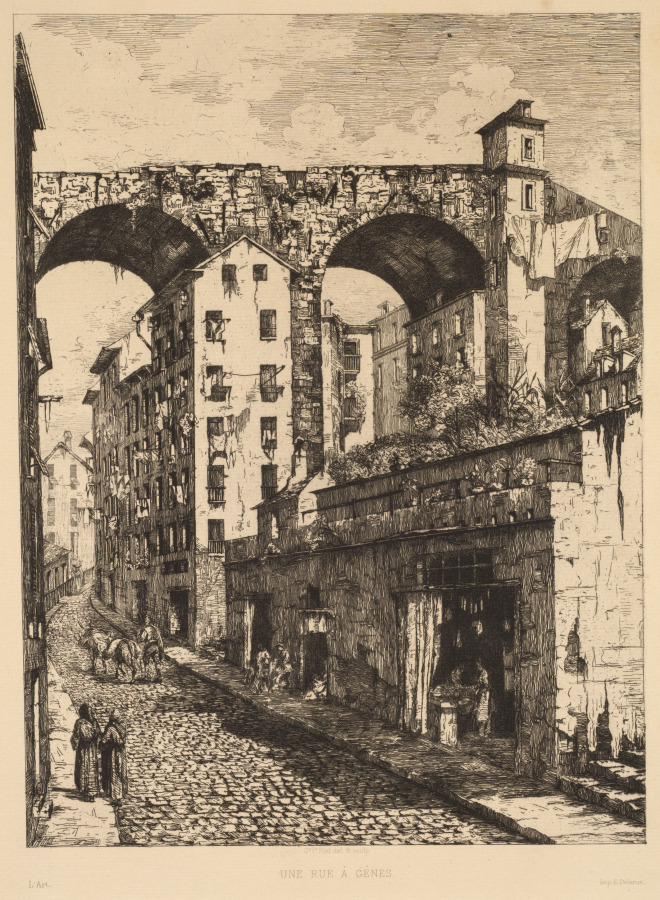 Gabrielle Niel — A Street in Genoa (Une rue à Gênes)