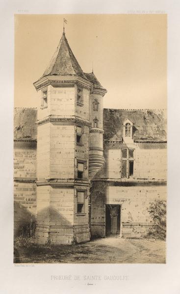 Architecture Pittoresque ou Monuments des XVeme. Et XVIeme. Siecles: Chateaux de France des XV et XVI Siecles: Pl. 87, Prieuré de Sainte Gaudulfe (Eure)