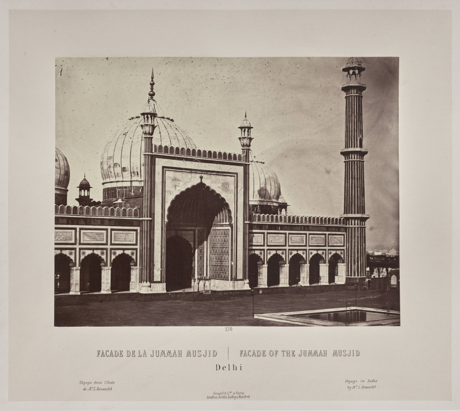 Louis-Théophile Marie Rousselet — Facade of the Jummah Musjid, Delhi