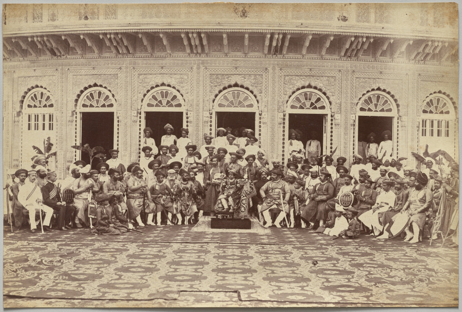 Raja Deen Dayal — Maharaja of Scindia, nobles, and high officials, Gwalior