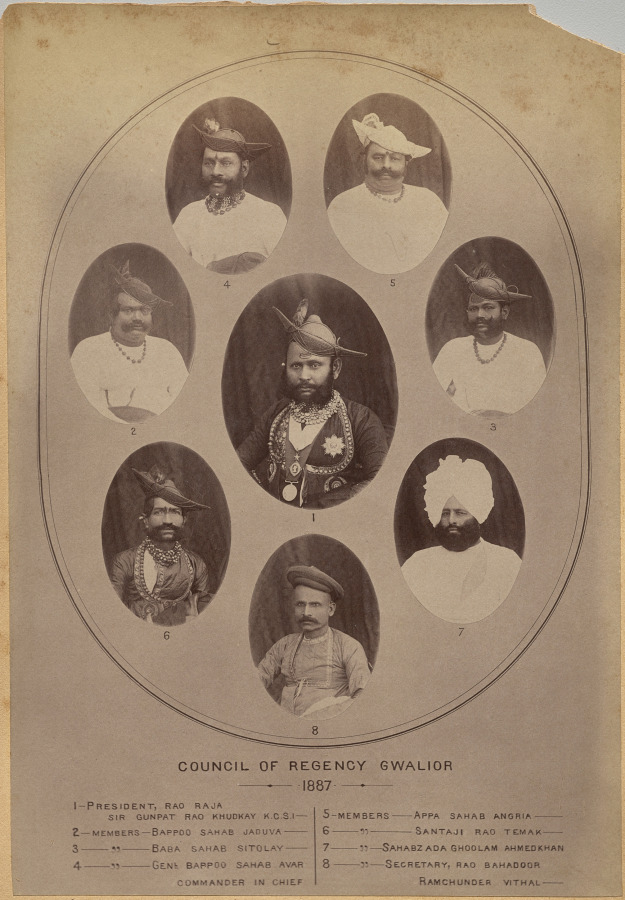 Raja Deen Dayal — Council of Regency, Gwalior