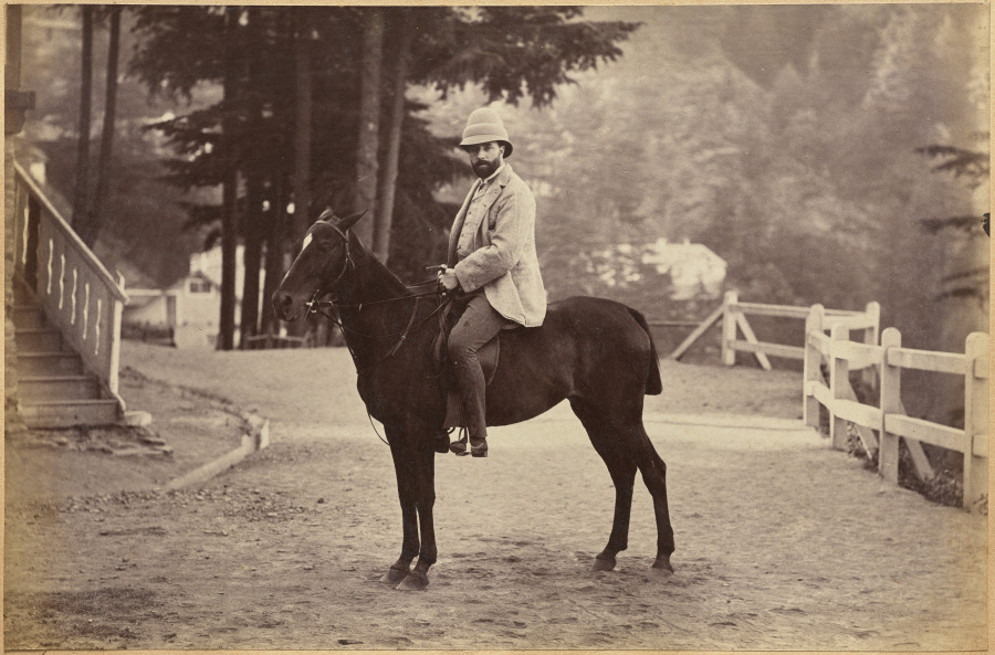 Raja Deen Dayal — Mr. Nowell, Shimla (recto, bottom)