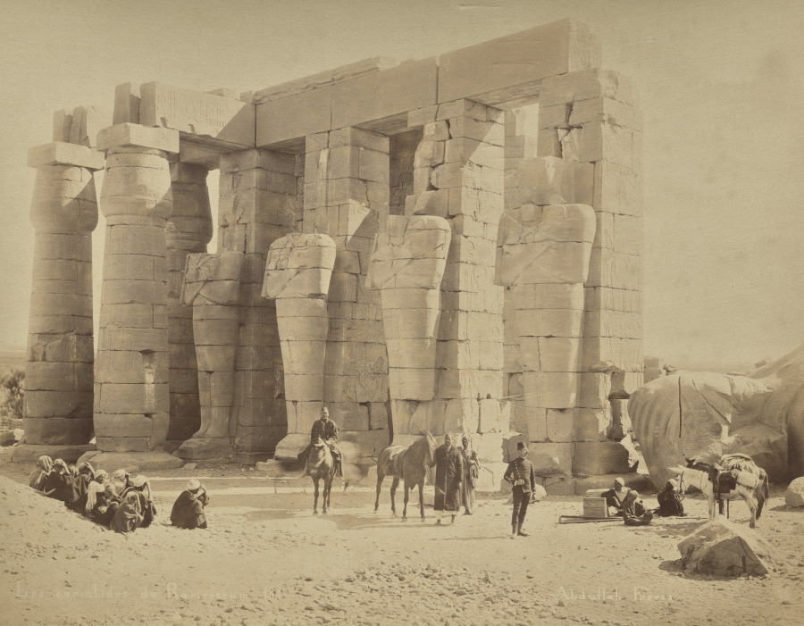 Abdullah Frères — Les cariatides du Ramesseum 134