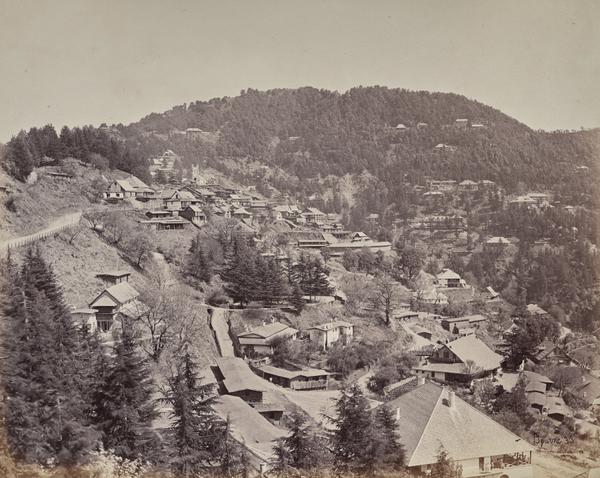 Samuel Bourne — Shimla. Houses of European Residents, Looking East