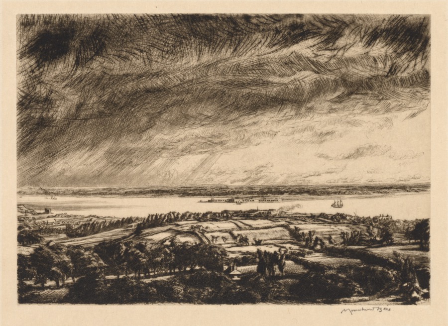 Muirhead Bone — The Solent