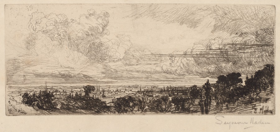 Francis Seymour Haden — Out of Studio Window