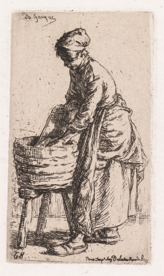Charles-Émile Jacque — Washerwoman