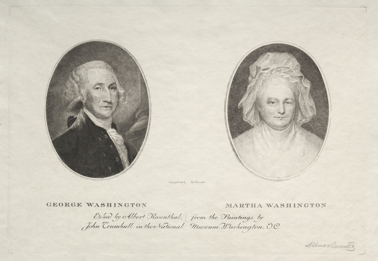 Albert Rosenthal — George and Martha Washington