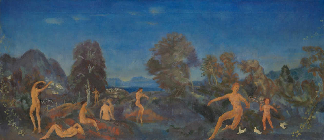 Arthur B. Davies — Hermes and the Infant Dionysus