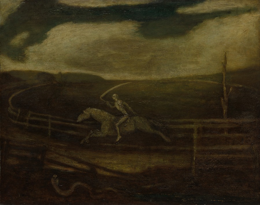 Albert Pinkham Ryder — The Race Track (Death on a Pale Horse)