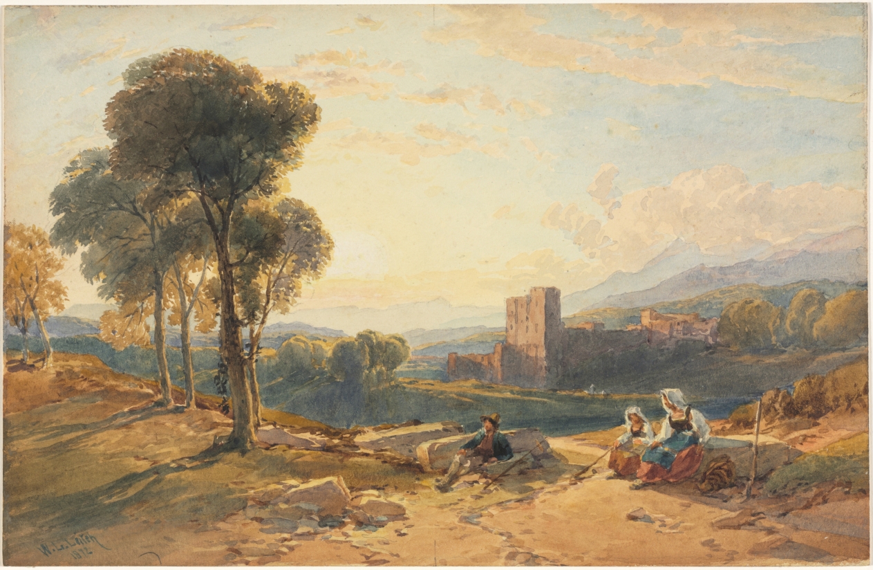 William Leighton Leitch — Landscape, Italy