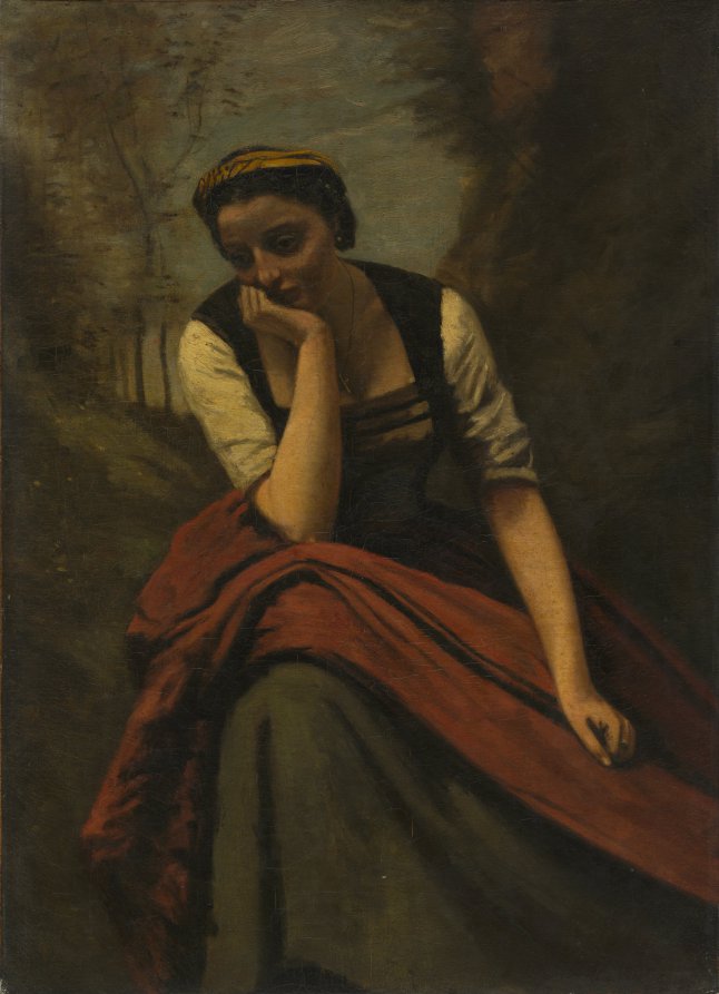 Jean Baptiste Camille Corot — Woman Meditating