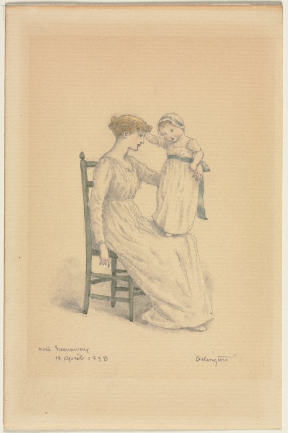 Kate Greenaway — Mother and Child