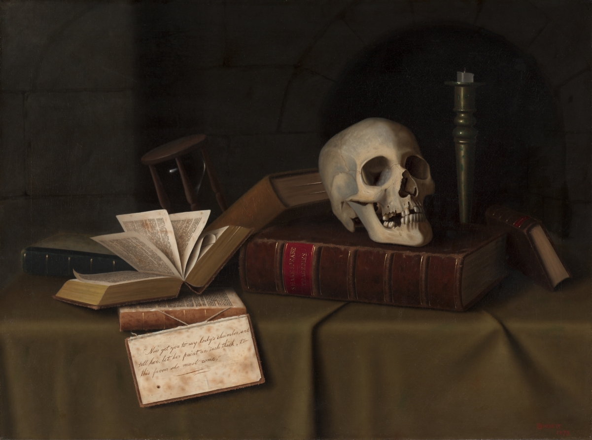 William Michael Harnett — Memento Mori, "To This Favour"