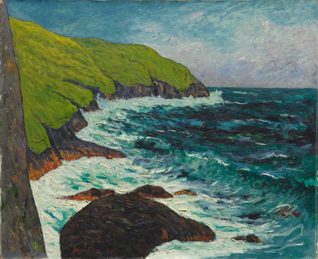 Maxime Maufra — The Cliffs at Beg-ar-Fry, Saint-Jean-du-Doigt