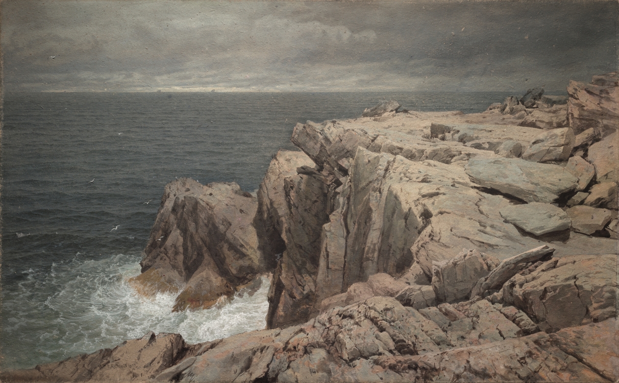 William Trost Richards — Cormorant Cliff, Jamestown, Rhode Island