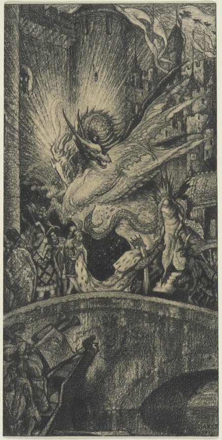 Study for The Sleeping Beauty: The Aged King Pleads with the Good Fairy