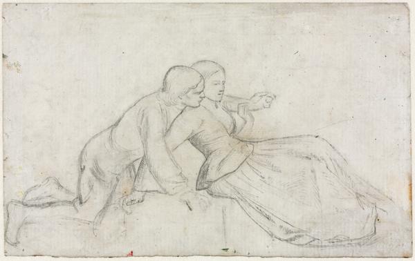 Study for "The Hireling Shepherd"