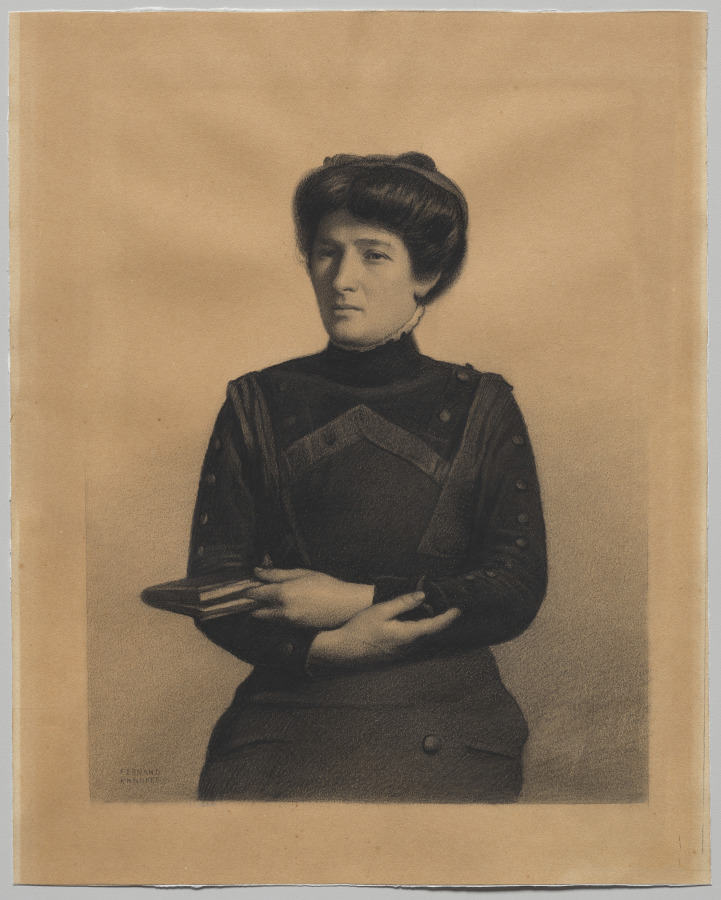 Fernand Khnopff — Portrait of Madame Jules Ricard, née Augustine Bulteau