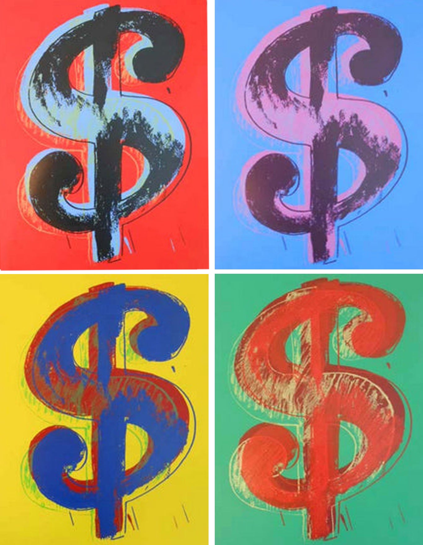 Sunday B. Morning — (after Andy Warhol)  $ (Set of 4)