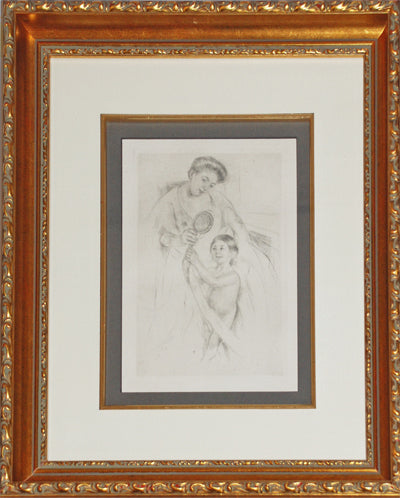 Mary Cassatt — Looking Into The Mirror (No. 3)