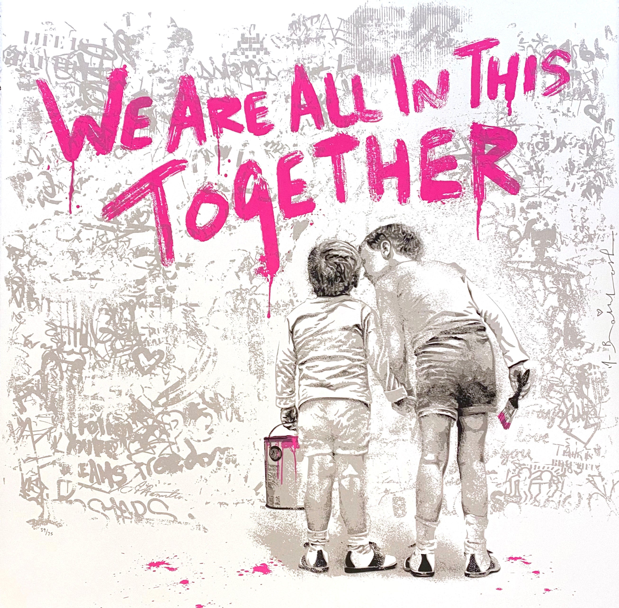 Mr. Brainwash — We Are All In This Together (Pink)