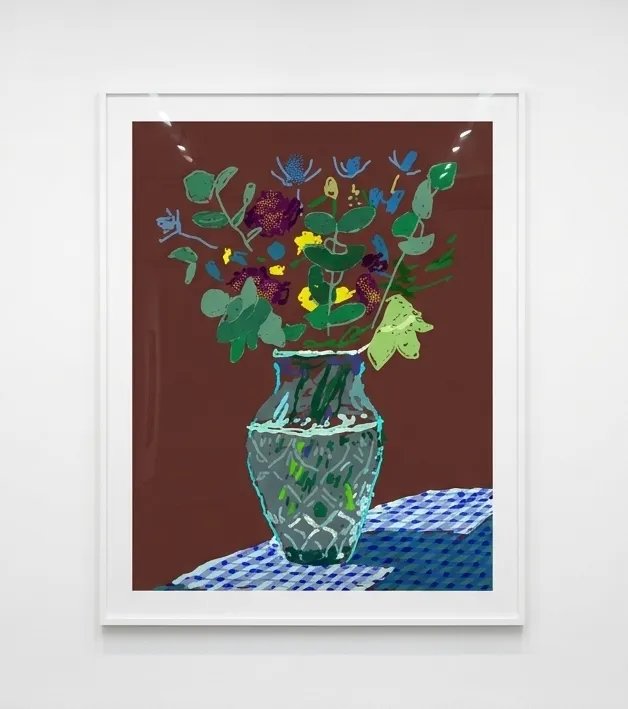 David Hockney — 25th of March, 2021, Flowers on the Table Edge