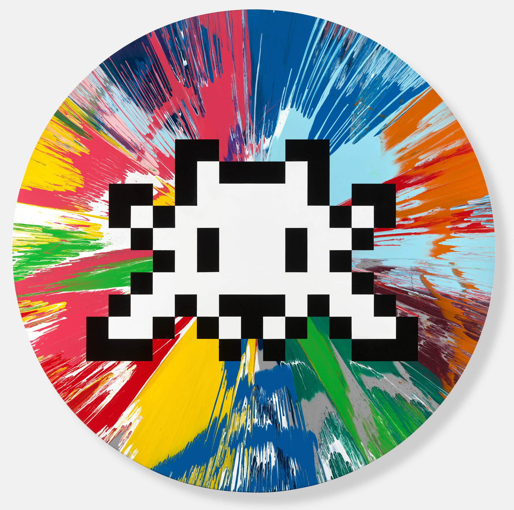 Damien Hirst — Beautiful Exploding Spinvaded Painting