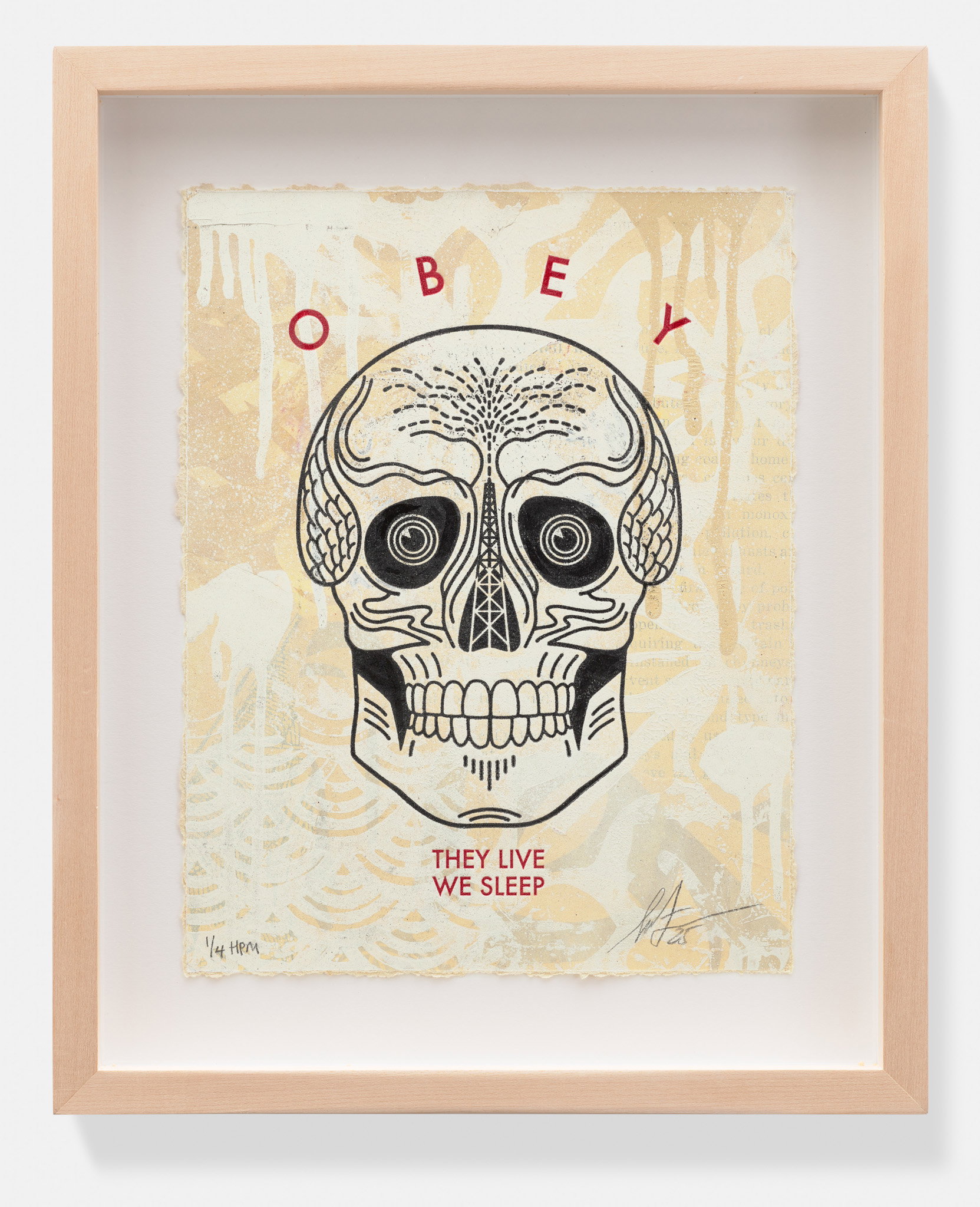 Shepard Fairey — They Live We Sleep (Cream) 1/4