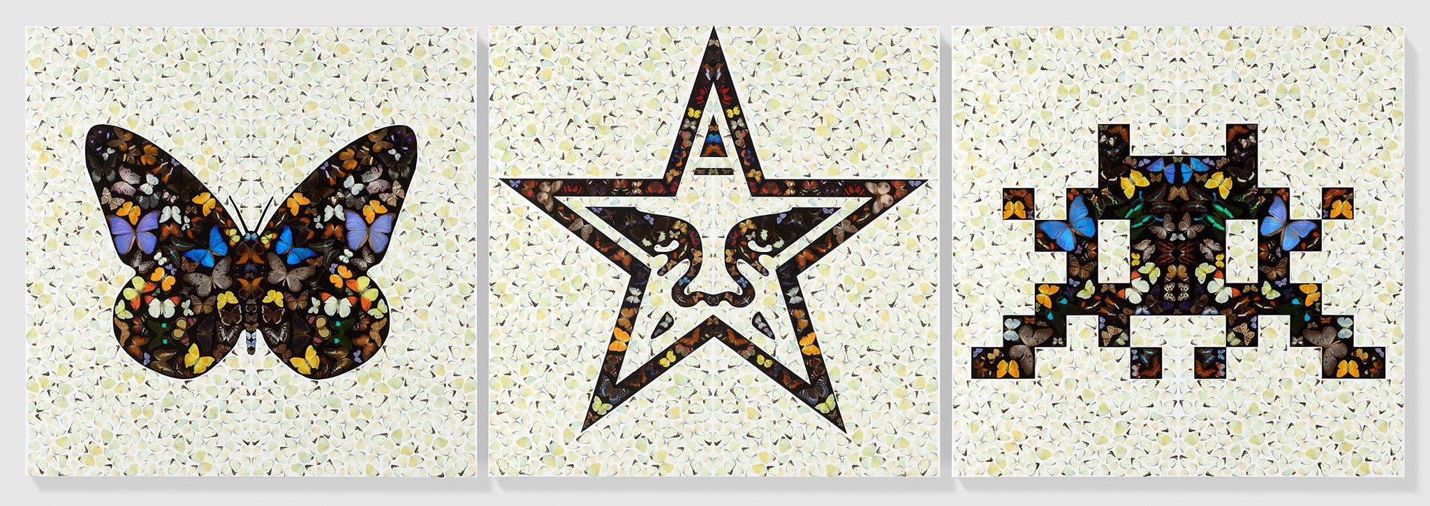 Damien Hirst — Love, Obey, Invade.