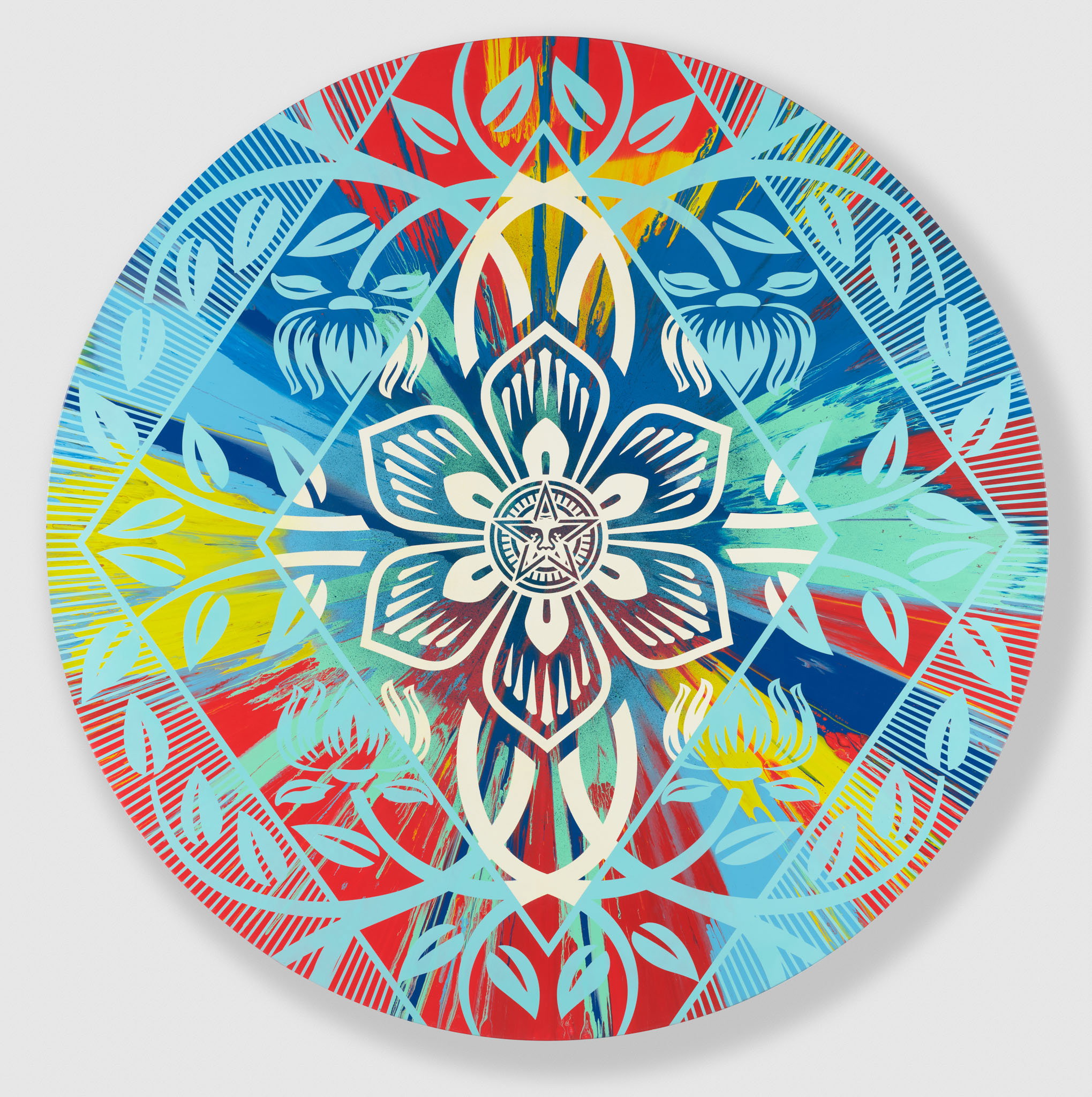 Shepard Fairey — Beautiful Flower Diamond Spin Painting