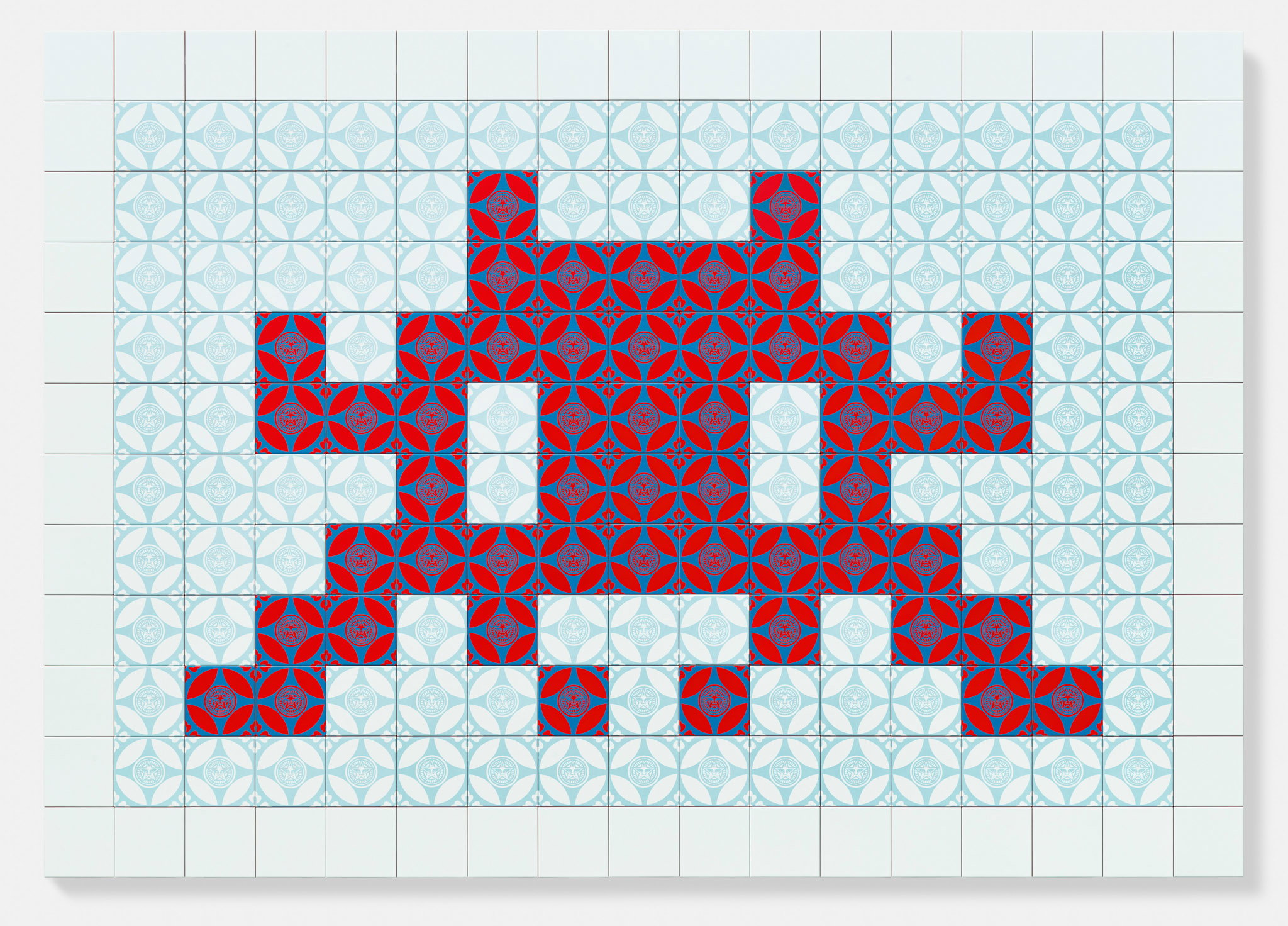 Positive Space/Negative Space (Large Red/Blue)