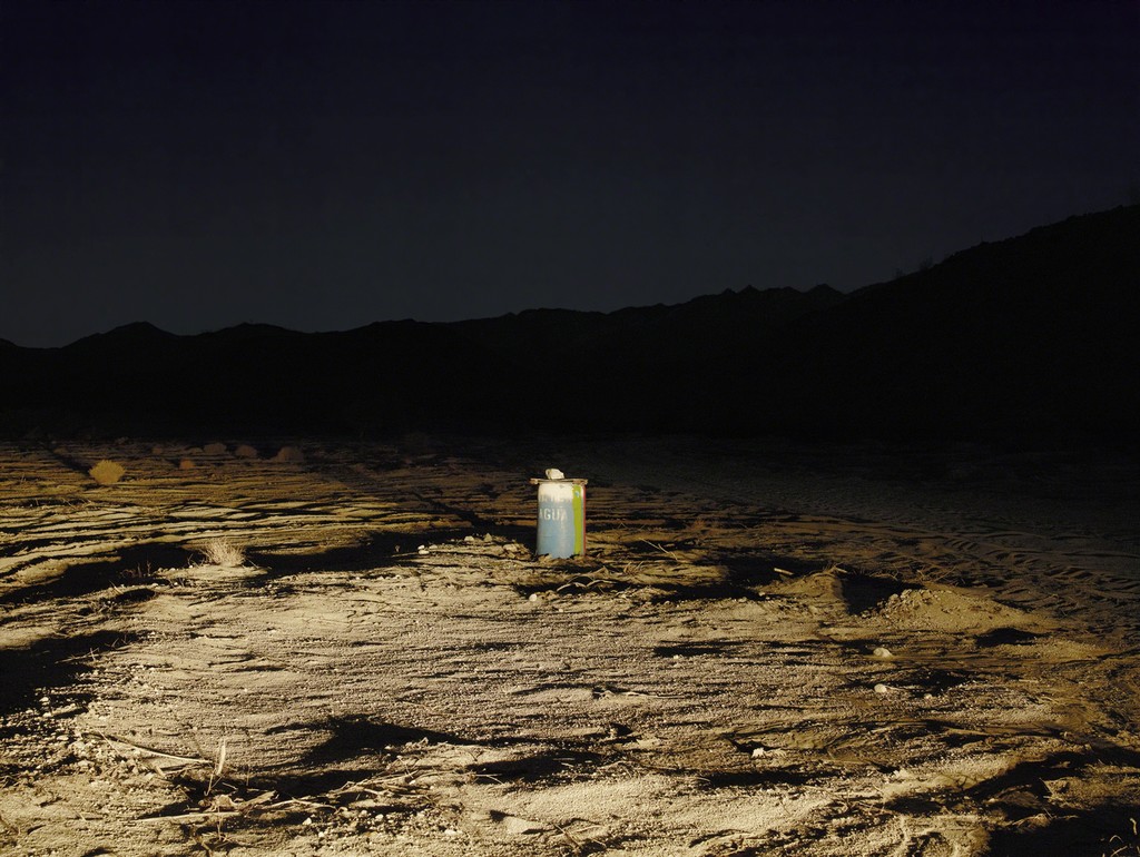 Richard Misrach — Water Station at Night, Near Ocotillo, California