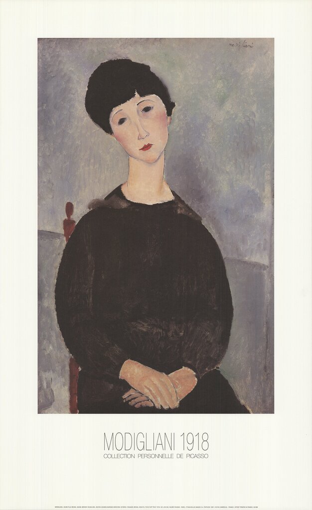 Amedeo Modigliani — Brown Young Girl, Seated