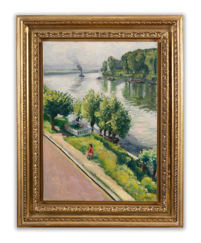 Albert Marquet — Petite fille au bord de l'eau, La Frette