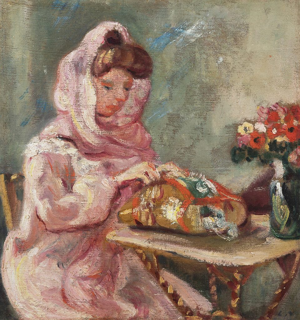 Louis Valtat — Suzanne Valtat cousant